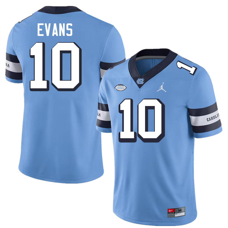 #10 Desmond Evans North Carolina Tar Heels Jerseys,Apparels,Uniforms Stitched-Alternate Blue